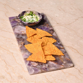 Amethyst Cheese Platter Board With Bowl