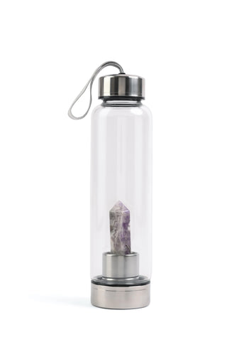 Amethyst Crystal Water Bottle