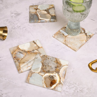 Brown Agate Coasters