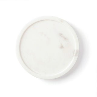 White Round Marble Platter Serving Board