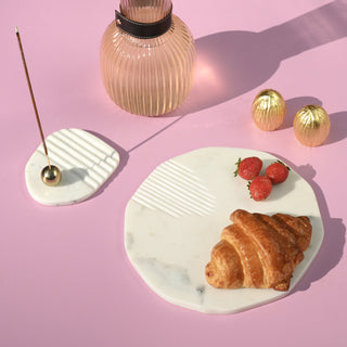 White Marble Platter Serving Board