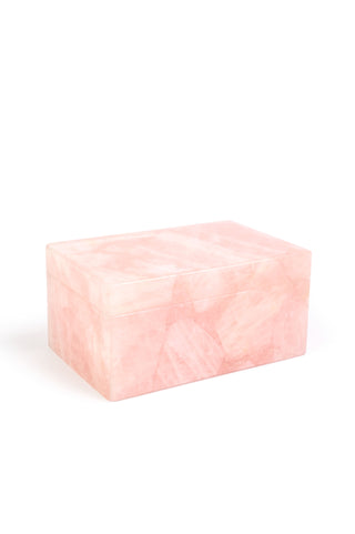 Rose Quartz Agate Jewellery Box