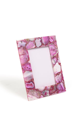 Pink Agate Photo Frame