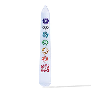 Selenite Chakra Wand Carved