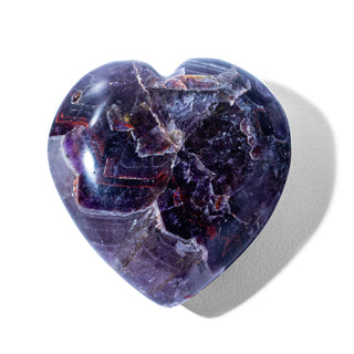 Amethyst Heart Palm Stone