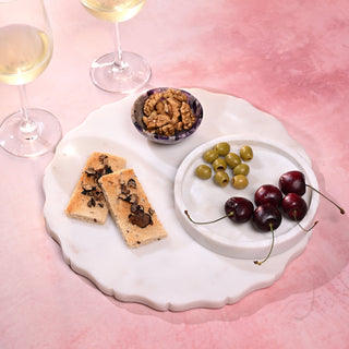 White Marble Round Platter